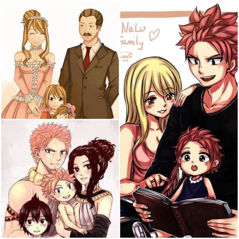 Natsu And Lucy Family, Natsu X Lucy Family, Fairy Tail Nashi Dragneel, Fairy Tail Nashi, Nashi Dragneel, Zombie Mom, Natsu X Lucy, Natsu And Lucy, Lucy Heartfilia