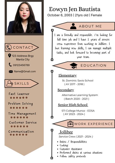 Aesthetic Resume, Cv Template Student, Artist Resume Creative Cv, Actor Resume Template No Experience, Unique Resume Template, Resume Ideas, Updated Resume Cv Template, Summary Of Qualifications Resume, Cv Template