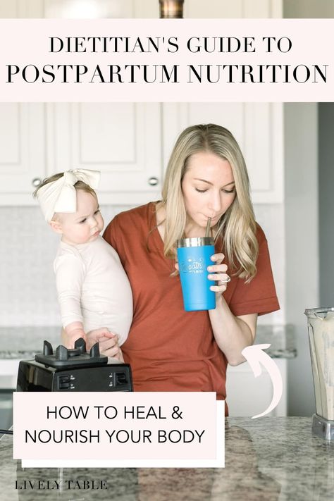 Paying attention to what you eat doesn't end when pregnancy does. But what do you eat to feel your best and heal your body as a brand new mom? These dietitian-approved postpartum nutrition tips will help you nourish yourself so that you can take care of your sweet new baby. Postpartum Eating Plan, Nourishing Post Partum Meals, Post Partum Meals Healing, Post Partum Nutrition, Post Pregnancy Diet, Postpartum Nutrition, Postpartum Diet, Postpartum Meals, Nourish Yourself