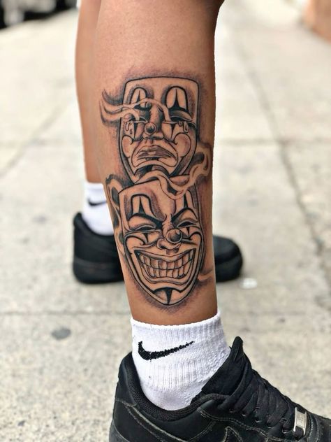 Cholo Tattoos, Cholo Tattoo Ideas, Men Leg Tattoo Ideas, Tattoo Pierna Hombre, Cholo Tattoo, Simple Tattoos For Guys, La Tattoo, Gangsta Tattoos, Chicano Style Tattoo