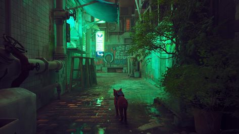 Stray Landscape, Stray Game, What Is Home, Background Landscape, Final Major Project, Colour Pallets, Cyberpunk City, Background Ideas, Cute Games