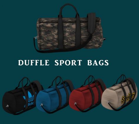 Leo 4 Sims: Duffle Bags • Sims 4 Downloads Leo Sims, Sims 4 Nails, Alpha Cc, Sims 4 Bedroom, Sims 4 Clutter, Sims 4 Cc Shoes, Play Sims, Sims 4 Expansions, Sims 4 Teen