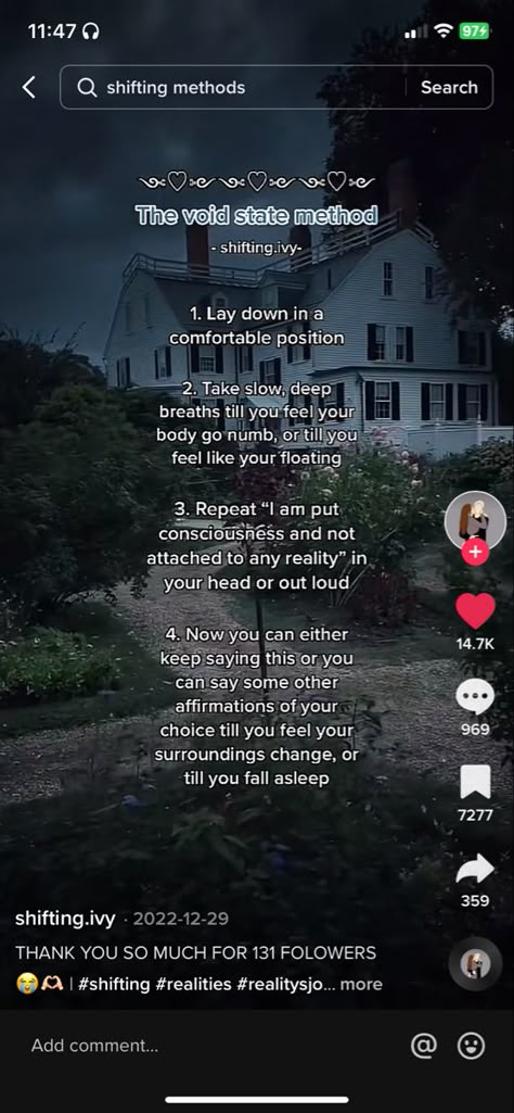 Void State Method Shifting, Waiting Room Inspo Shifting, Non Visualizing Shifting Methods, The Void Method, Void State Shifting Method, How To Get Into The Void State, Void State Shifting, Asleep Shifting Methods, Void Method Shifting