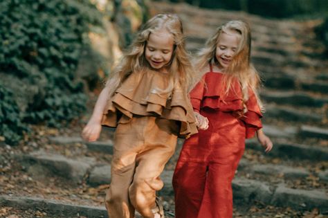 Orange Flower Girl, Boho Flower Girl Dress, Boho Flower Girl, Toddler Jumpsuit, Boho Girl, Linen Jumpsuit, Most Beautiful Flowers, Orange Flower, Organic Linens