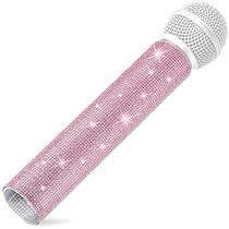 Pink Microphone, Disco Stage, Bling Rhinestones, Wireless Microphone, Microphones, Glitter, Tv, Pink