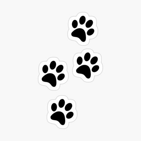 Paw Prints Sticker | Paw Power | Dog Paws by skidio | Redbubble Puppy Paw Prints, Paw Print Stickers, Dog Steps, Cat's Paw, Puppy Paws, Emoji Stickers, Sticker Funny, Dog Paw Print, School Books