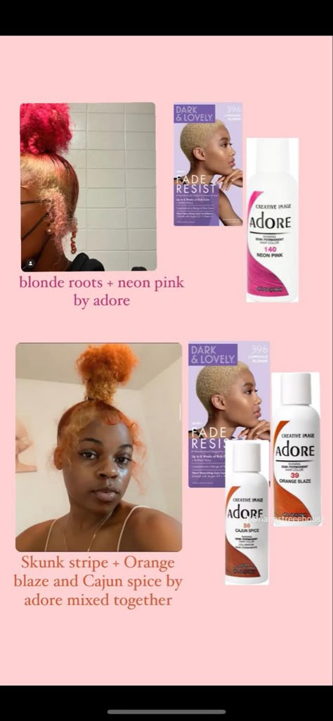 Adore Hair Dye, Hair Stripes, Best Hair Dye, Cute Hair Colors, Quick Natural Hair Styles, Dyed Hair Inspiration, Short Sassy Hair, Dyed Natural Hair, Cute Box Braids Hairstyles