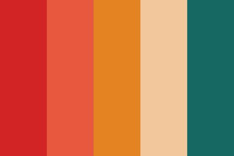 Sunset on the Beach color palette Sunburst Color Palette, Southwest Sunset Color Palette, Sunset Color Palette Aesthetic, Bright Orange Palette, Bright Desert Color Palette, Retro Western Color Palette, Retro Colour Palette Bright, Sun Rise Color Palette, Retro Sunset Color Palette