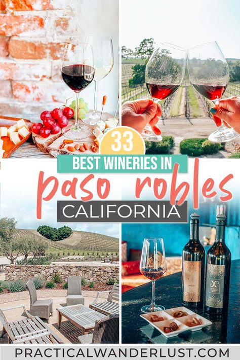 The best Paso Robles wineries! Paso Robles, California is the Central Coast's wine country, and wine tasting is one of the best Paso Robles things to do! Paso Robles Wineries, Wine Tips, California Winery, Travel Foodie, Usa Destinations, Travel California, Drinking Around The World, Winery Tours, Visit Usa