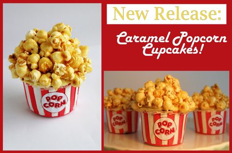 Caramel Popcorn Cupcakes Corn Cupcakes, Popcorn Cupcakes, Cool Cupcakes, Amazing Cupcakes, Cookies Cupcake, Cupcake Inspiration, Cupcake Images, Cupcake Wars, Creative Cupcakes