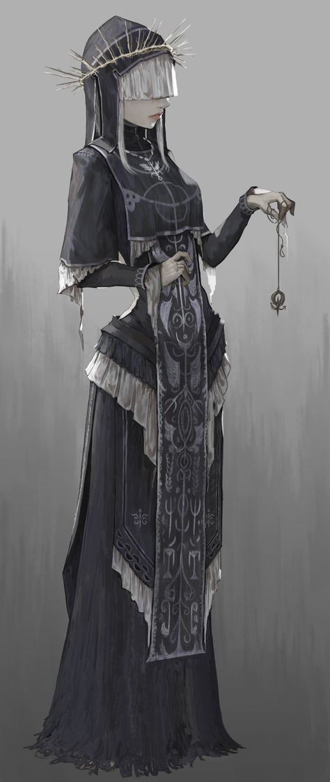 Nun Outfit, Virtual Tabletop, 다크 판타지, The Labyrinth, Call Of Cthulhu, Dnd Art, Fantasy Inspiration, Female Character Design, 영감을 주는 캐릭터