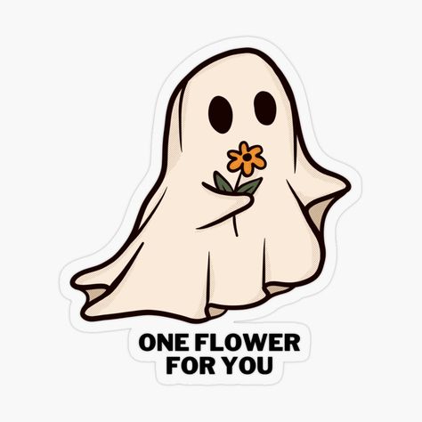 Drawing Stickers Art, Cute Ghost Stickers, Ghosts Cute, Cute Halloween Drawings, Ghost Stickers, Ghost Cute, Creepy Pumpkin, Spooky Stickers, Spooky Ghost