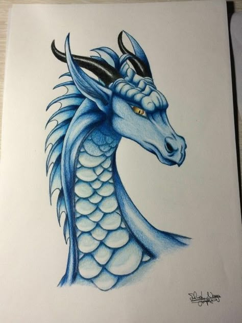 Dragon Pencil Colour Drawings, Water Dragon Drawing Sketches, Dragon Drawing With Color, Dragon Drawing Color, Sea Dragon Drawing, Water Dragon Drawing, Water Dragon Art, Easy Realistic Drawings, Acrylic Painting Images