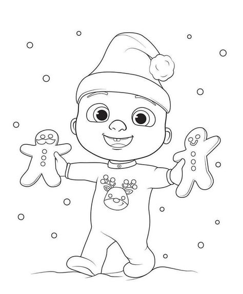 Cocomelon 2 Coloring Page - Free Printable Coloring Pages for Kids Cocomelon Christmas, Cocomelon Coloring Pages, Family Coloring Pages, Birthday Freebies, Craft Templates, Coloring Pages Free Printable, Birthday Activities, Christmas Layouts, Clear Images