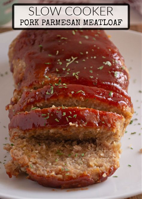 Ground Pork Meatloaf, Slow Cooker Turkey Meatloaf, Parmesan Meatloaf, Pork Meatloaf, Ground Turkey Meatloaf, Turkey Meatloaf Recipe, Crockpot Meatloaf Recipes, Crockpot Meatloaf, Recipes With Parmesan Cheese