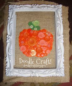 Button Art Projects, Buttons Crafts Diy, Button Creations, Fall Decor Diy Crafts, Fall Thanksgiving Decor, Fall Halloween Crafts, Fall Crafts Diy, Autumn Crafts, Pumpkin Crafts