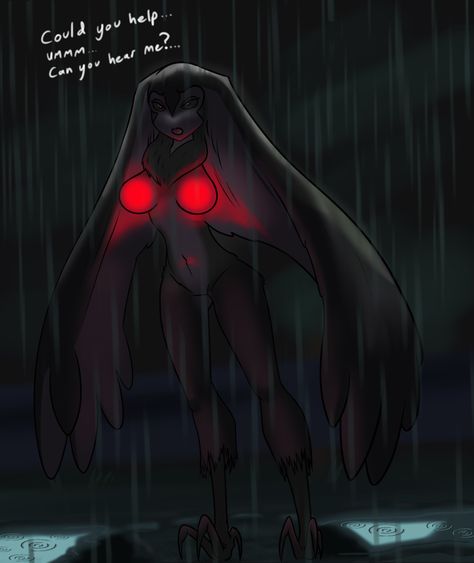 Mothman sighting errr girl? Moth Monster Art, Mothman Fanart, Mothman Hot, Moth Person, Moth People, Mothman Art, Mothman Sightings, Monsters Reference, Moth Man