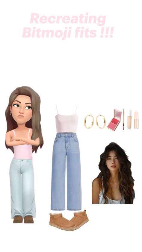 Recreating Bitmoji fits 🩷🤍🩷!!! #fyp #outfitinspo #cutefit #outfit #recreatingoutfits #bimojifits #bitmoji Outfits For Snapchat, Bitmoji Fits, Snapchat Bitmoji, Bitmoji Outfits, Cute Fit, Snapchat, Cute Outfits, Outfit Inspo