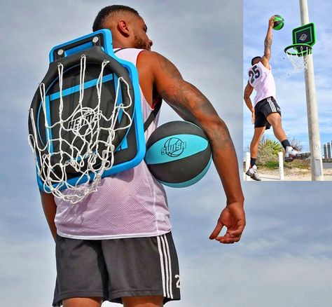 Sometime you just have to play ball, even when the courts already filled up. This unique portable basketball hoop lets you play hoops practically anywhere. It folds down completely flat so you can whe... Basketball Tumblr, Basketball Tattoos, Diy Basketball, Free Basketball, Portable Basketball Hoop, Basketball Accessories, Basketball Videos, Basketball Tips, Basketball Drills