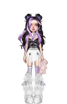 Bratz Outfits, Everskies Avatar, Harajuku Fashion Street, Performance Outfits, Bratz Inspired Outfits, Purple Outfits, Fashion Illustration Dresses, Inspired Outfits, Harajuku Fashion