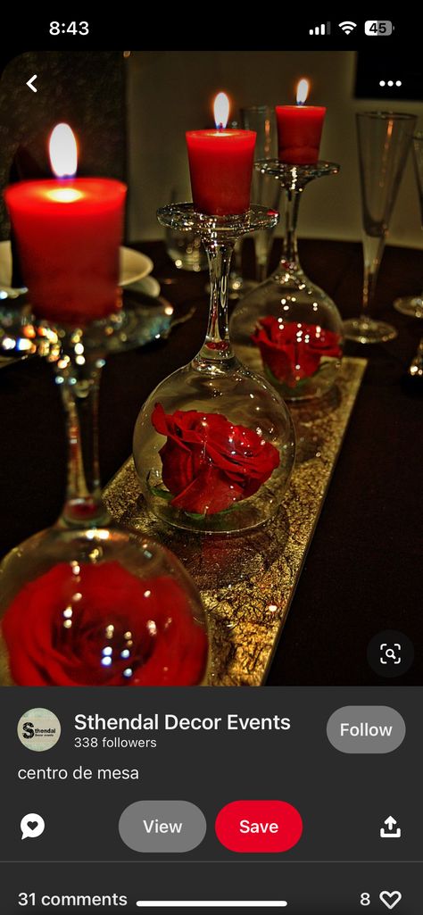 Black Red Table Decorations, Speed Dating Event Decorations, Black White Red Gold Party Centerpieces, Red Black And Silver Party Decoration Centerpiece Ideas, Black And Red Table Decorations, Red And Black Sweet 16 Party Ideas, Black And Red Table Setting, Red And Black Sweet 16, Red Quinceanera Ideas Decor