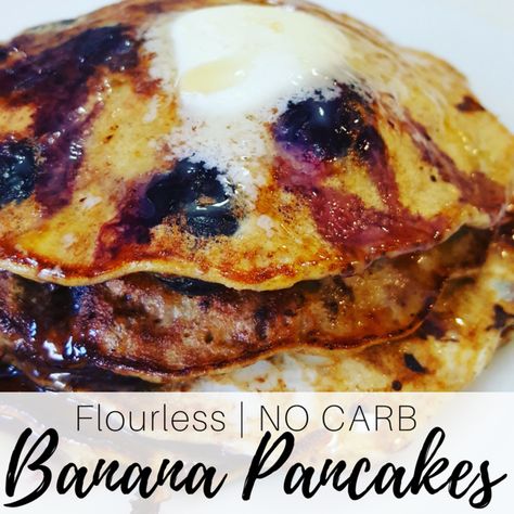 No Carb Banana Pancakes, Keto Banana Pancakes, Carb Free Pancakes, Clean Eating Pancakes, Low Carb Pancakes, Pancake Recipes, Better Than Yesterday, Carb Free, Potato Pancakes