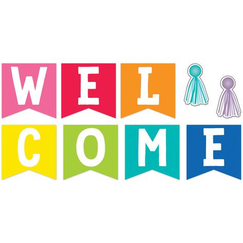 Welcome Decoration Ideas, Set Classroom, Welcome To Our Class, Welcome Bulletin Board, Welcome Bulletin Boards, Hello School, Classroom Welcome, Kindergarten Classroom Decor, Preschool Classroom Decor