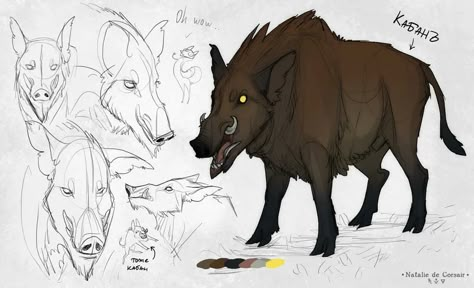 Feral Pig, Courtly Love, Monster Concept Art, Fantasy Concept Art, Animal Companions, Creature Design, Creature Art, Fantasy Character Design, Character Design Inspiration