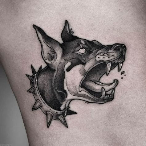 Rottweiler Tattoo, Arte Hippy, Tatoo Dog, Doberman Tattoo, Wrist Tattoo Designs, Bone Tattoos, Muster Tattoos, Airbrush App, Greek Tattoos