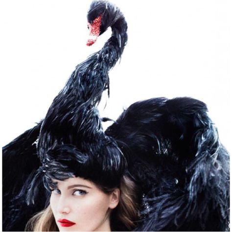 Black swan hat... Eric Lafforgue, Juergen Teller, Emmanuelle Alt, French Vogue, Robert Mapplethorpe, Patrick Demarchelier, Ellen Von Unwerth, Laetitia Casta, Tim Walker