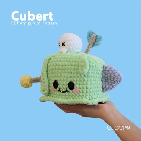 Cubert PDF Amigurumi Pattern English and Spanish Gelatinous Cube - Etsy Sweden Cube Amigurumi, Crochet Pixel Art, Gelatinous Cube, 5mm Crochet Hook, No 6, Fibre Art, Crochet Hook, Fiber Arts, Amigurumi Crochet