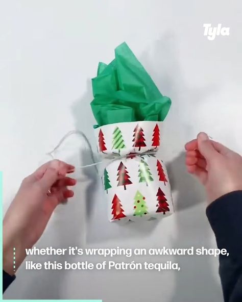 Wrapping Jars For Christmas, How To Wrap Cups, How To Wrap A Jar With Wrapping Paper, How To Gift Wrap A Candle, Wrapping Candles For Christmas Gifts, How To Wrap Something Cylindrical, Gift Wrap Candle, How To Wrap A Candle For Christmas Gift, How To Wrap A Cup With Wrapping Paper