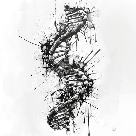 Dna Tattoo Vector Pack Dna Drawing Art, Music Sheet Tattoo, Dna Tattoo Design, Cyberpunk Tattoo, Dna Tattoo, Bible Tattoos, Link To The Past, R Design, Dna Design