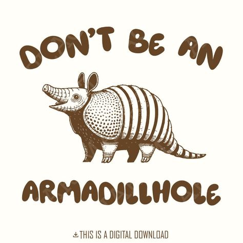 Armadillo Illustration, Texas Armadillo, Armadillo Art, Sublimation Templates, Cute Clip Art, Wildlife Illustration, Cute Animal Clipart, Graphic Tshirt Design, Art Prints Wall