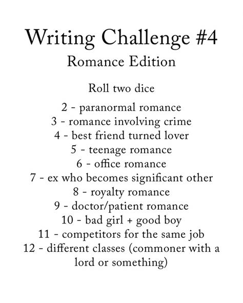 Writing a romance Romance Writing Challenge, Writing Challenge Romance, How To Write A Romance, Romance Ideas Writing, How To Write Romance, Writing Challenge Creative, Romance Writing Tips, Romance Writing Prompts, Writing Challenges