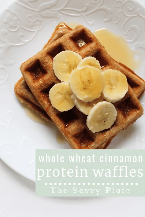 Naturally high in protein, these waffles include whole wheat flour and yogurt to provide a great start to your day. Whole Wheat Protein Waffles, Greek Yogurt Waffles, Tiny Bellies, Wheat Waffles, Whole Wheat Waffles, High Protein Yogurt, Einkorn Flour, Protein Yogurt, Protein Baking