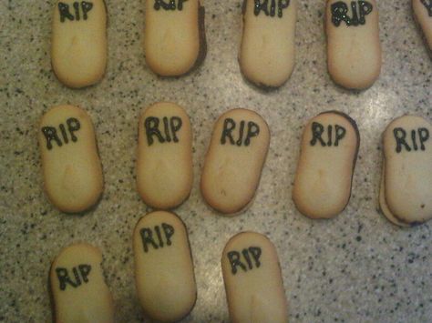 Rip Milano cookies Milano Cookies, Dessert Decoration, Dessert, Halloween