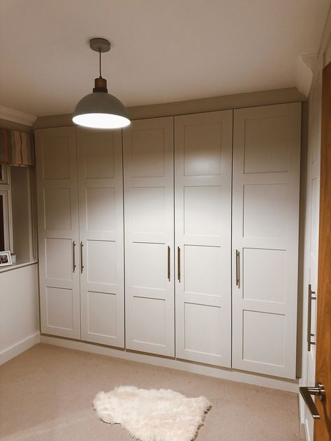 Custom Fitted Wardrobes - Etsy UK Fitted Storage Cupboards, Bedroom Inspirations Master Uk, Hamptons Wardrobe, Wardrobe With Doors, Wardrobe Storage Ideas, Built In Wardrobe Ideas, Fitted Wardrobe Ideas, Diy Built In Wardrobes, Custom Wardrobe Closet