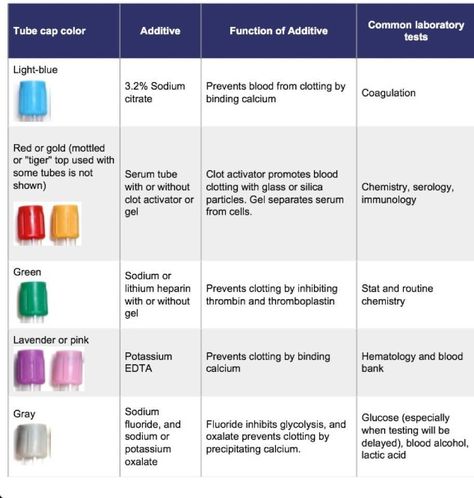 Tube Colors & Common Laboratory Tests Phlebotomy Study, Order Of Draw, Medical Laboratory Technician, Medical Assistant Student, Vet Nurse, Vet Medicine, Medical Posters, Medical Laboratory Science, Nursing School Studying