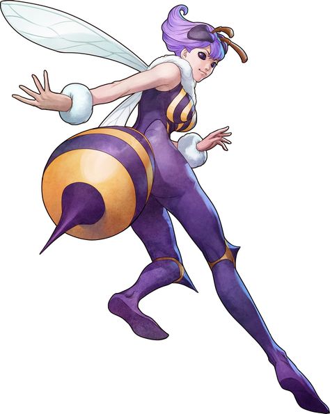 Darkstalkers Resurrection artwork gallery image #7 Capcom Characters, Capcom Art, Bee Art, Video Game Characters, Monster Girl, Video Game Art, Game Artwork, Street Fighter, Game Character