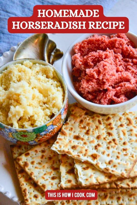 Want to know how to make homemade horseradish that is extra hot? I love this horseradish recipe because it is so simple and so good! #HorseradishRecipes #HowToMakeHorseradish #HowToMakeHomemadeHorseradish How To Make Horseradish, Homemade Horseradish, Horseradish Recipes, Shrimp Cocktail Sauce, Creamy Horseradish Sauce, Chopped Liver, Waffle Cake, Potato Vegetable, Homemade Marinara