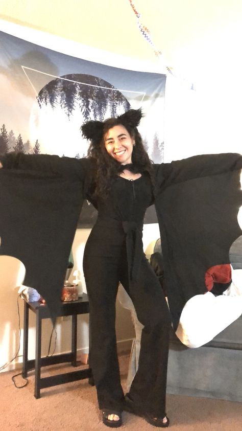 Bat costume Bat Costume Diy, Bat Costume Women's, Bat Halloween Costume, Bat Costume, Vampire Costume, Vampire Bat, Halloween Costume Outfits, Halloween Bats, Couples Costumes