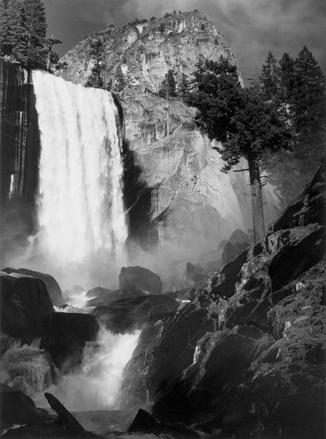 ‘A Silent but Most Effective Voice’: Ansel Adams and Advocacy · National Parks Conservation Association Ansel Adams Photos, Yosemite Waterfalls, Straight Photography, Vernal Falls, Edward Weston, Ellen Von Unwerth, Alfred Stieglitz, The Great, Vivian Maier