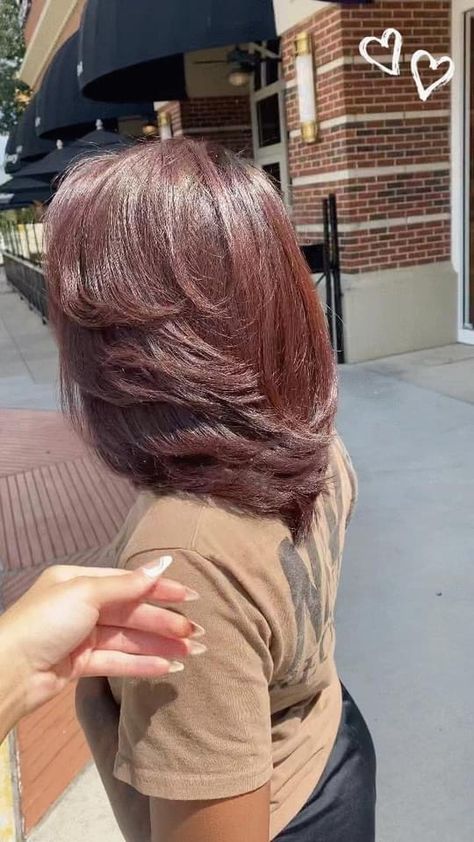 Cute Short Hair Styles, Cute Short Hair, Pressed Natural Hair, Silk Press Natural Hair, Dyed Natural Hair, Pretty Braided Hairstyles, Flat Iron Hair Styles, Haircuts For Medium Hair, Silk Press