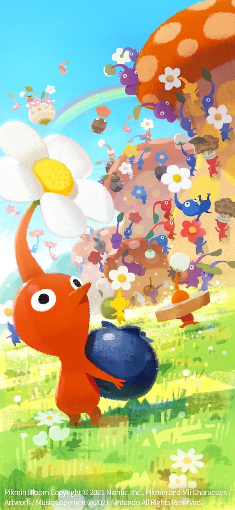 Pikmin Bloom, Sonic Fan Characters, Nintendo Art, Weird Creatures, Environment Concept Art, Simple Doodles, Art Studies, Funky Art, Ipad Wallpaper