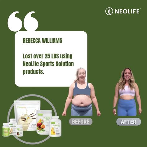 TESTIMONIALS THURSDAY | REBECCA WILLIAMS Lost over 25 LBS Using NeoLife Sports Solutions What are you waiting for to join the Neofit90 Healthy Weight Management program. Join us by using the link 🖇️ in our bio 🖕🖕🖕 and become a Member. #WeightLossProgram #Testimonials #NeoLifeProducts #FitnessProgram #HealthyLifestyle #NeoLife Weight Management Programs, Weight Management, Healthy Weight, Workout Programs, Healthy Lifestyle, Lost, Health And Wellness, How To Become, Sports