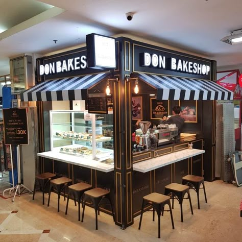 Tiny Cafe Design, Mini Cafe Ideas, Mini Cafeteria Ideas, Small Restaurant Kitchen Design, Kiosk Cafe, Mini Cafeteria, Food Stall Design, Coffee House Design, Mini Cafe