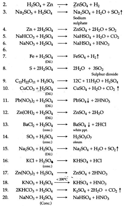 ICSE Solutions for Class 10 Chemistry - Sulphuric Acid - A Plus Topper Icse Class 10 Physics, Icse Class 10 Chemistry Notes, Science Formulas Chemistry Class 10, Chemistry Notes Class 10 Cbse, Science Formulas Chemistry, Class 10 Chemistry Notes, Class 10 Science Notes Chemistry, Chemical Formulas Chemistry, Chemistry Tricks