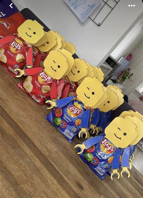 Lego Snacks, Lego Party Decorations, Lego Themed Party, Ninjago Birthday, Lego Birthday Party, Lego Craft, Easter Decorations Dollar Store, Lego Birthday, Hoco Proposals Ideas