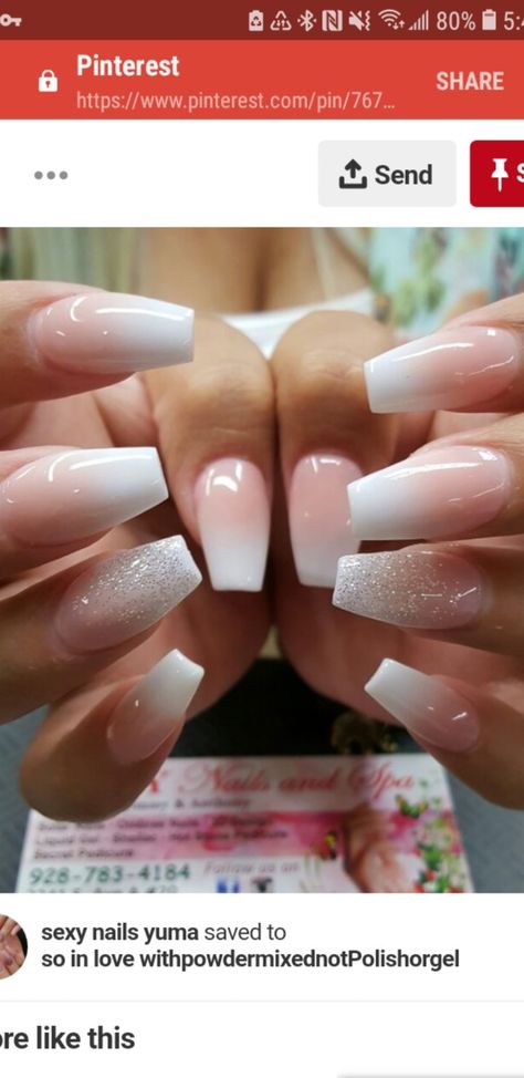 Ibiza Nails, Rock Star Nails, Ombre Nail Art Designs, Ombre Nail, Ombre Acrylic Nails, Beige Nails, Nails Today, Christmas Gel Nails, Wedding Nail